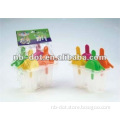 colorful plastic ice mold set